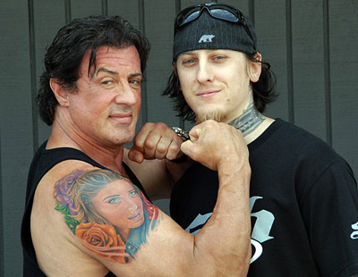 Sylvester Stallone Right Arm Tattoo